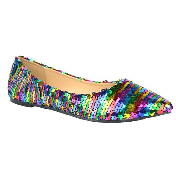 MULTI SEQUIN BALLET FLAT - Picture 2 of 4